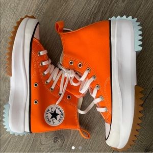 Converse Orange High-Top Sneakers